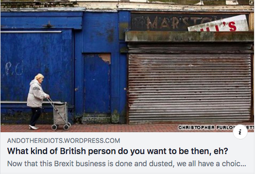 Exactly what type of JUST-BRITISH arsehole are YOU going to be, post-Brexit