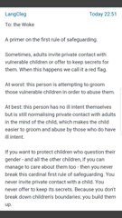 Today’s daily dose of LangCleg sense