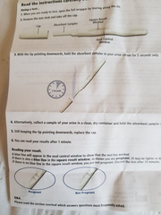 Tesco Pregnancy test - lost instructions!