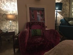 Please help settle argument between me and DH! Purple armchair yes or no?!