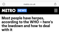 Herpes - not a big deal