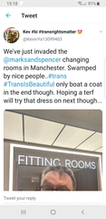 M&S Changing rooms incident:  "It'll upset the men."