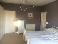 Farrow and Ball Brassica in bedroom