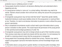 Safeguarding re transgenderism discussion thread