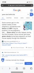 TMI - anyone had green stool before BFP?