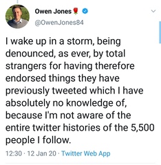 What's the craic with Owen Jones today then?