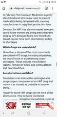 HRT - what happened to the MN action regarding HRT not being available at present?