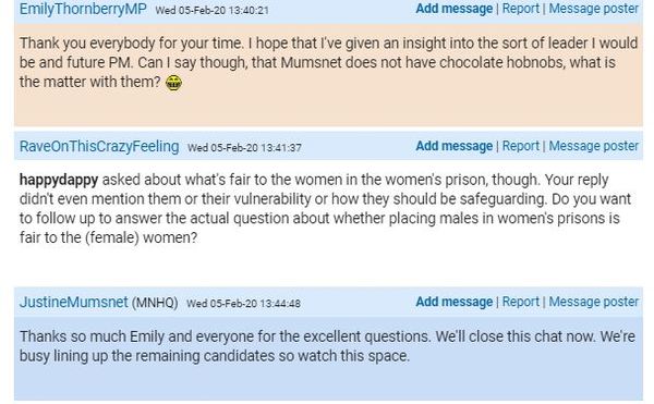 Emily Thornberry MP web chat