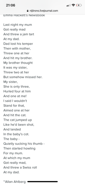 Can anyone recommend an age-appropriate poem for a 10-year-old to recite for a drama exam?
