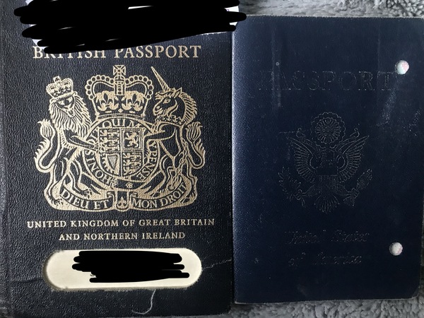 to think old passports were black, not blue