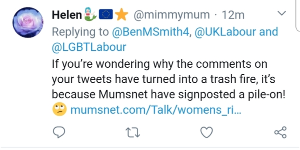 Labour phone canvasser whingeing about transphobia