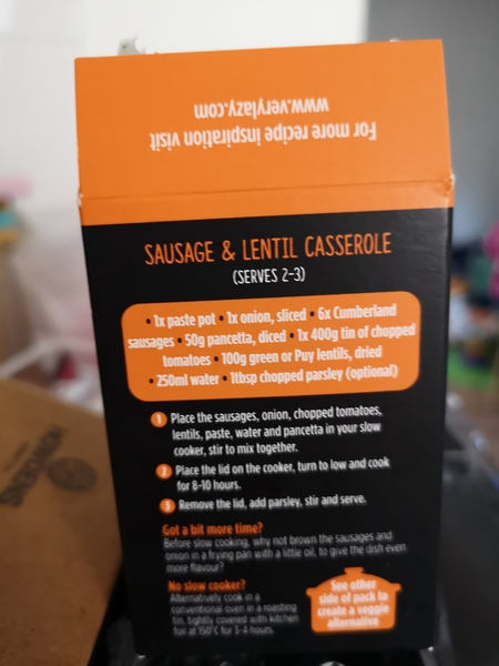 Tinned lentils in slow cooker