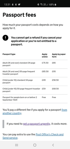 Passport renewal