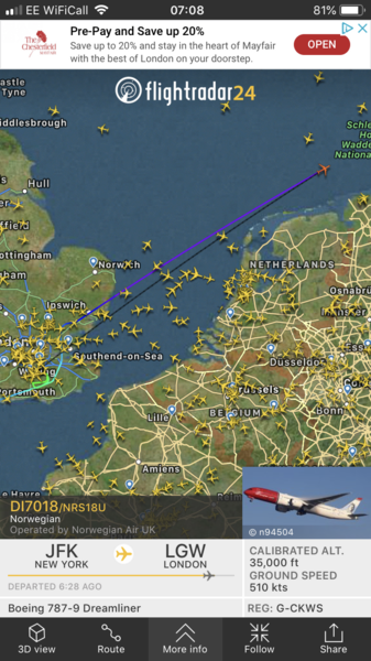 Flight Radar 24 fans