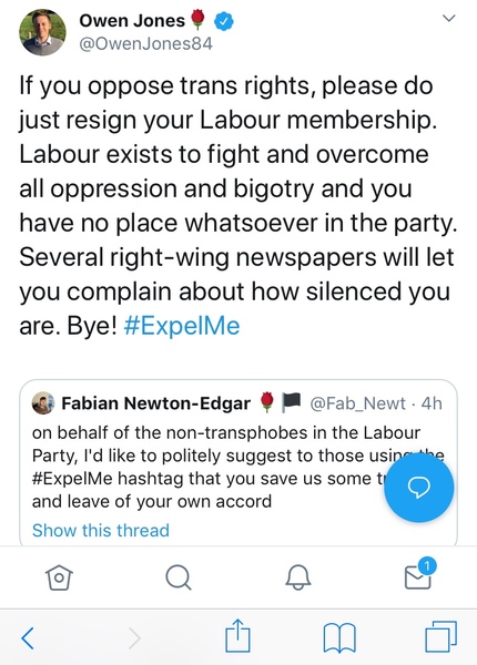 Angela Rayner says you can only be a Labour member if you believe TWAW