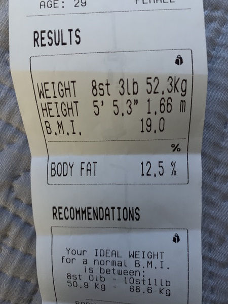 Increased exercise days and feeling drained and exhausted