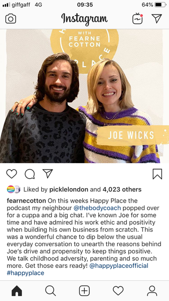 To find Joe Wicks suddenly annoying & smug!