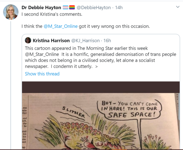 Cartoon in the Morning Star