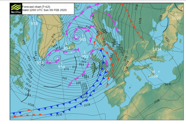 Storm Ciara forecasts and reports