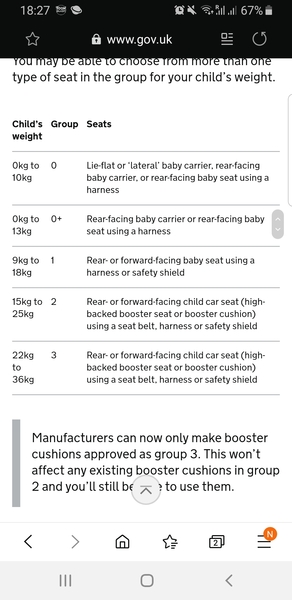 Which car seat/booster to use?