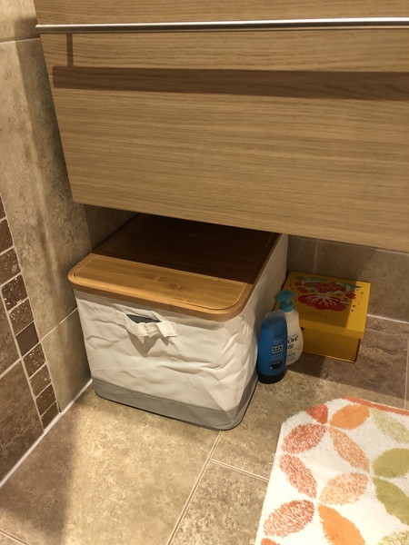 Dull question. Where do you keep your dirty wash basket?