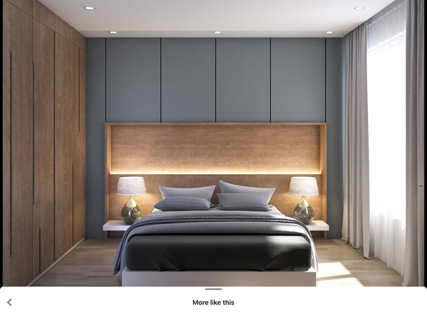 Wardrobes/ cupboards that go over bed and down the side