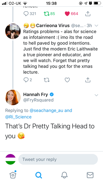 Royal Institution getting a pasting on Twitter