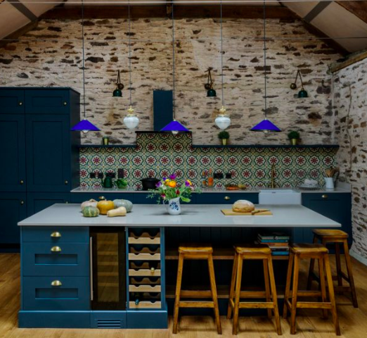I want to repaint my kitchen doors but they're an ugly traditional design? What colour should I go for?