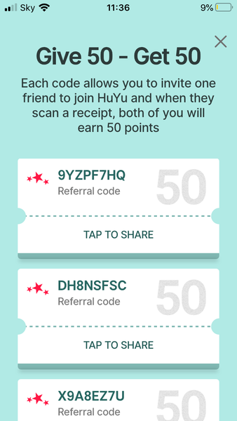 Huyu (receipt scanning app)