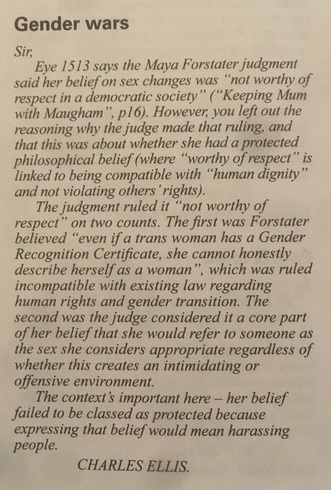 Private Eye, Maya Forstater, Jayne Langley