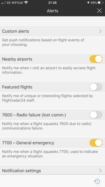Flight Radar 24 fans