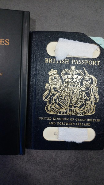 to think old passports were black, not blue