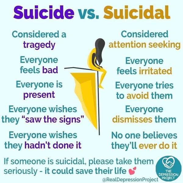 To think most people don’t really care about mental illness?