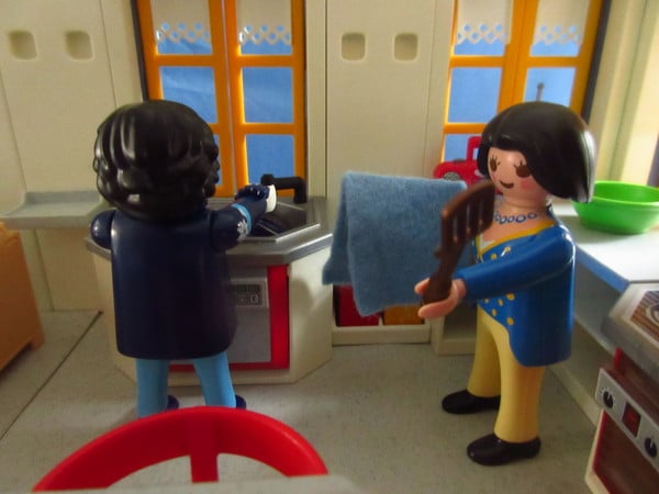 It's St Valentine's Day for the Playmobil people in our house...