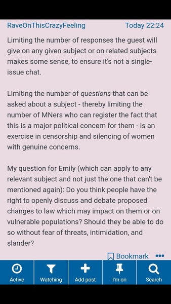 Emily Thornberry MP web chat