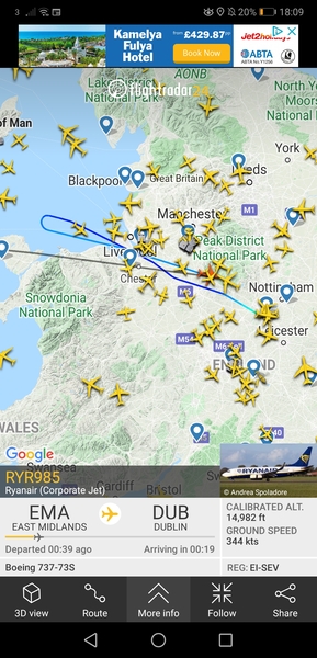 Flight Radar 24 fans