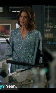 Silent Witness - Nikki's blue wrap dress?