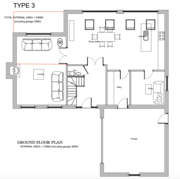 Open plan kitchen+dining+living area opinion - with plan!