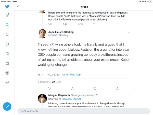Fausto-Sterling: "5 genders? I was ironic. It's called scholarship"