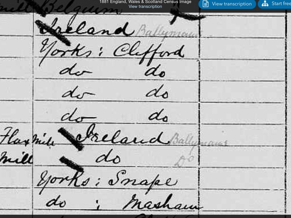 Does anyone know a place called (something like) Ballymaine?