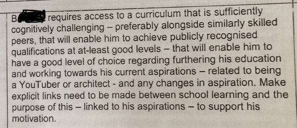 Gcse’s at Special School