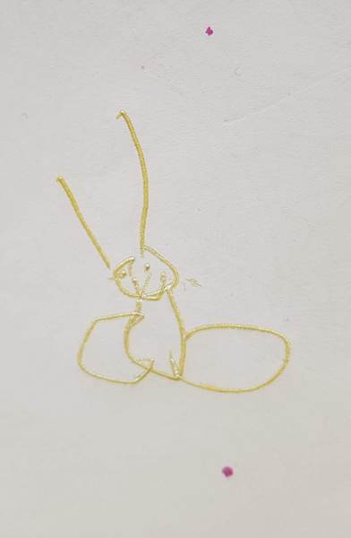I have only just noticed that a child drawn picture I have been displaying for years