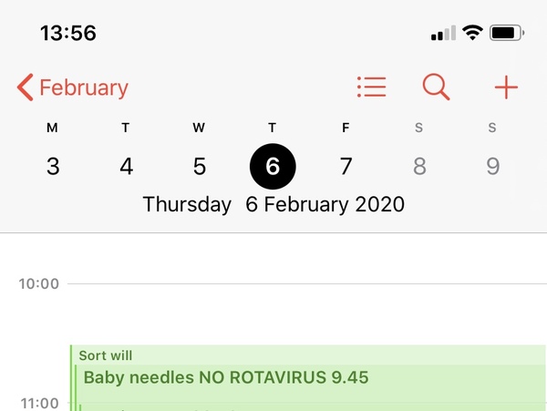 Is husband being unreasonable about baby's needles