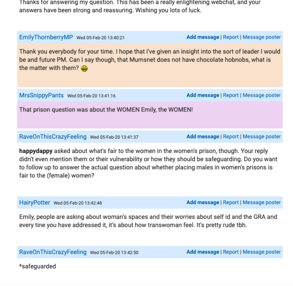 Emily Thornberry MP web chat