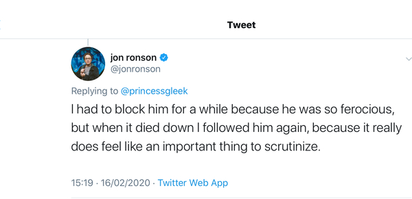 Jon Ronson is so anti GC now
