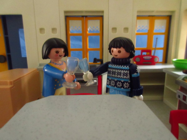 It's St Valentine's Day for the Playmobil people in our house...
