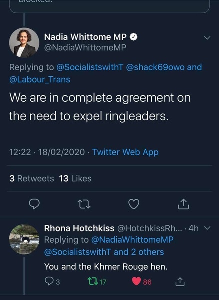 As of 5pm Dawn Butler says trans women ‘should never be put in women’s jails’