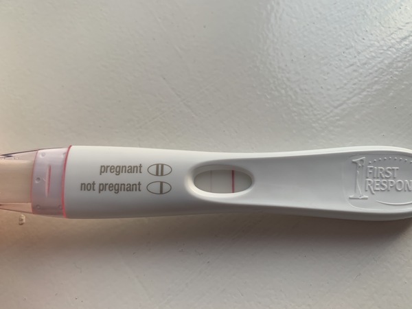 Faint positive line
