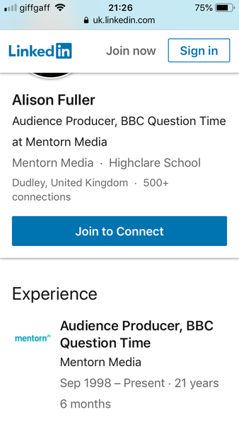 Lady on Question Time last night should have been more robustly challenged by all