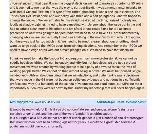 Emily Thornberry MP web chat